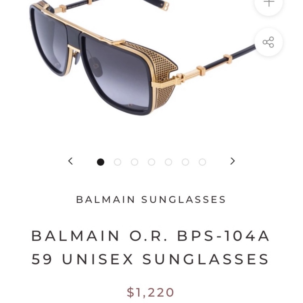 Brand New very rare Balmain sunglasses MSRP 1220$